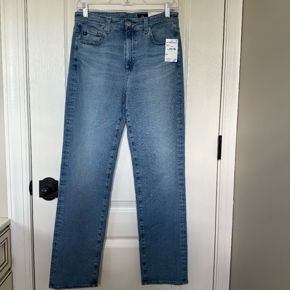 AG Adriano Goldschmied Jeans, High-Rise Straight, 27